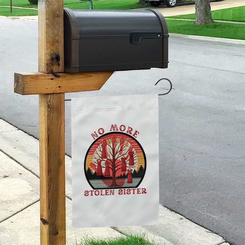 No More Stolen Sister Garden Flag Red Hand MMIW Awareness America Native - Wonder Print Shop