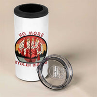 No More Stolen Sister 4 in 1 Can Cooler Tumbler Red Hand MMIW Awareness America Native