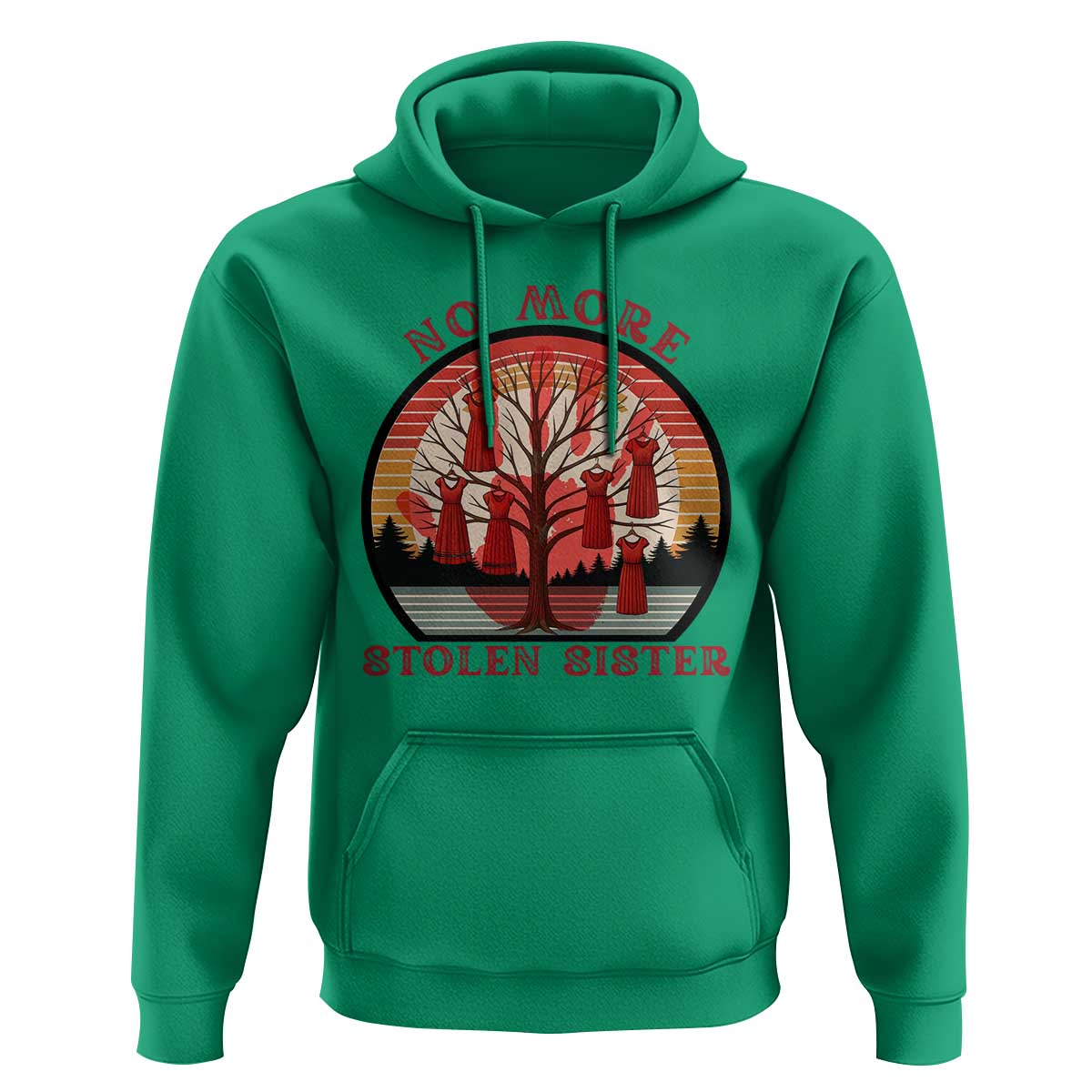 No More Stolen Sister Hoodie Red Hand MMIW Awareness America Native - Wonder Print Shop