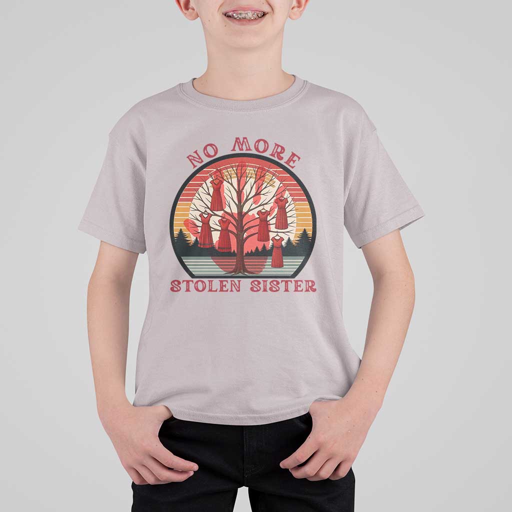 No More Stolen Sister T Shirt For Kid Red Hand MMIW Awareness America Native - Wonder Print Shop