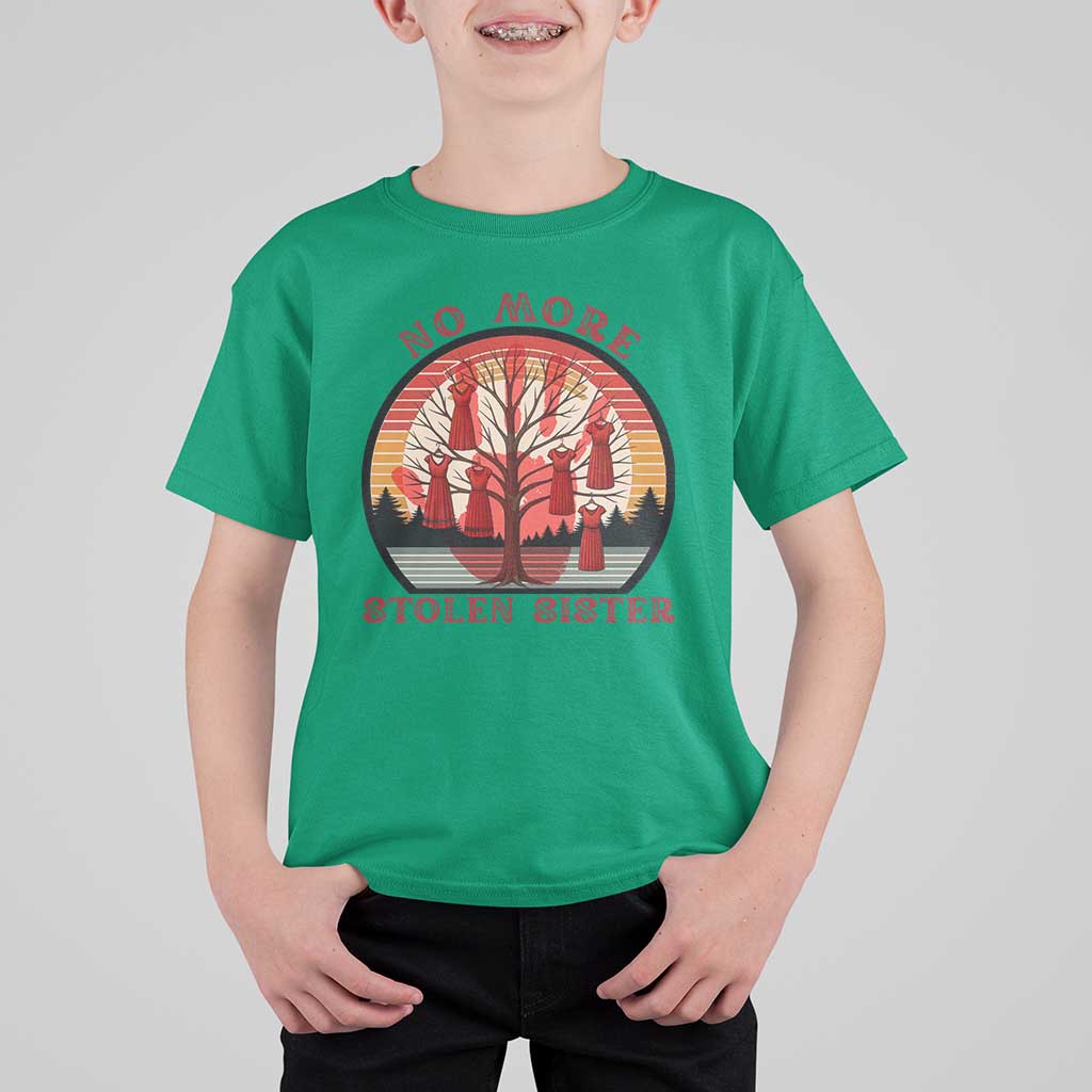 No More Stolen Sister T Shirt For Kid Red Hand MMIW Awareness America Native - Wonder Print Shop