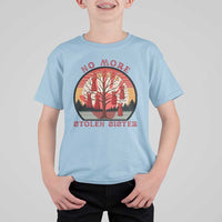 No More Stolen Sister T Shirt For Kid Red Hand MMIW Awareness America Native - Wonder Print Shop