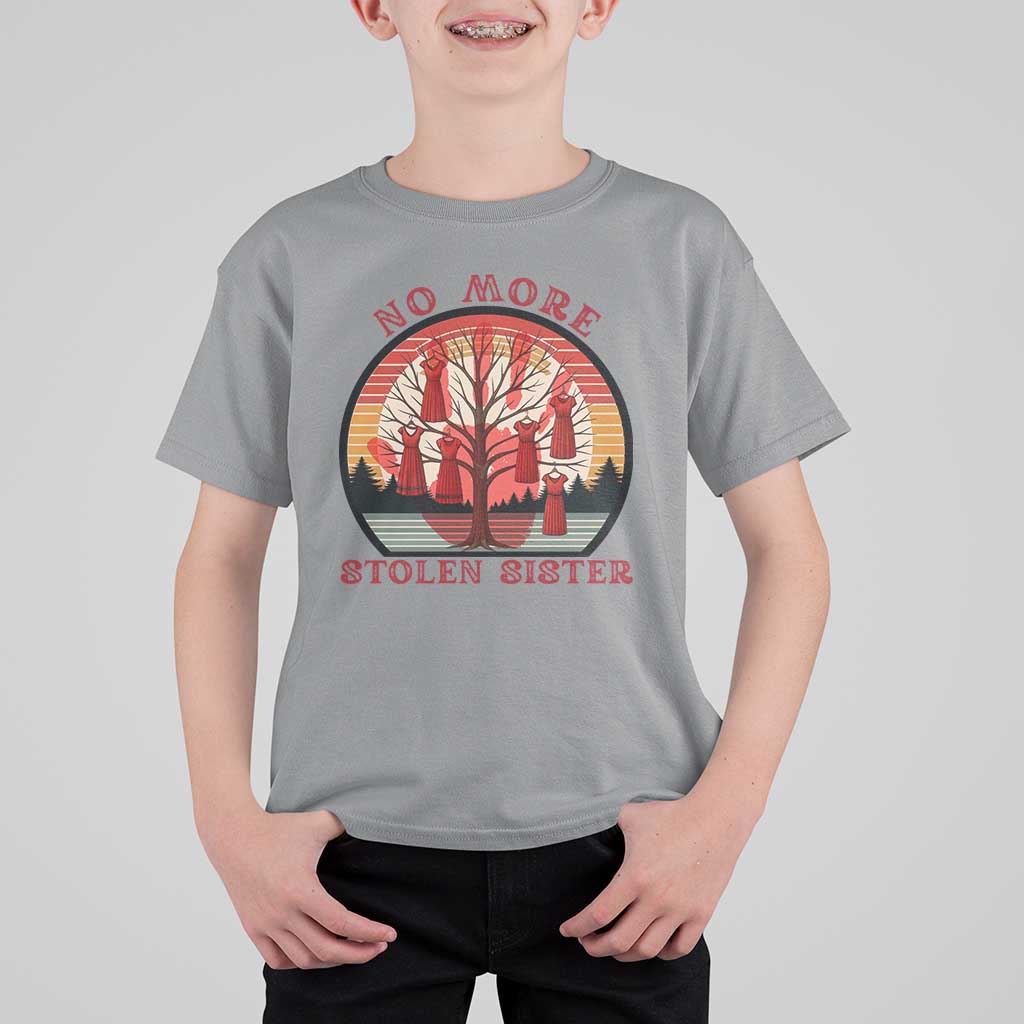 No More Stolen Sister T Shirt For Kid Red Hand MMIW Awareness America Native - Wonder Print Shop