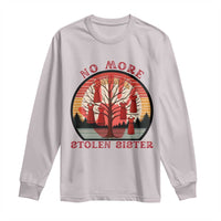 No More Stolen Sister Long Sleeve Shirt Red Hand MMIW Awareness America Native - Wonder Print Shop