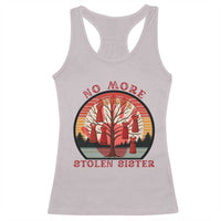 No More Stolen Sister Racerback Tank Top Red Hand MMIW Awareness America Native - Wonder Print Shop