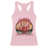 No More Stolen Sister Racerback Tank Top Red Hand MMIW Awareness America Native - Wonder Print Shop