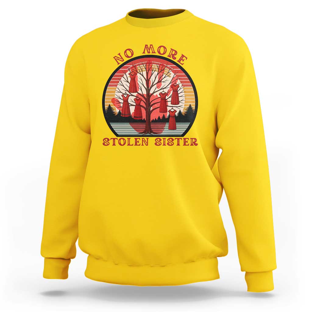 No More Stolen Sister Sweatshirt Red Hand MMIW Awareness America Native - Wonder Print Shop