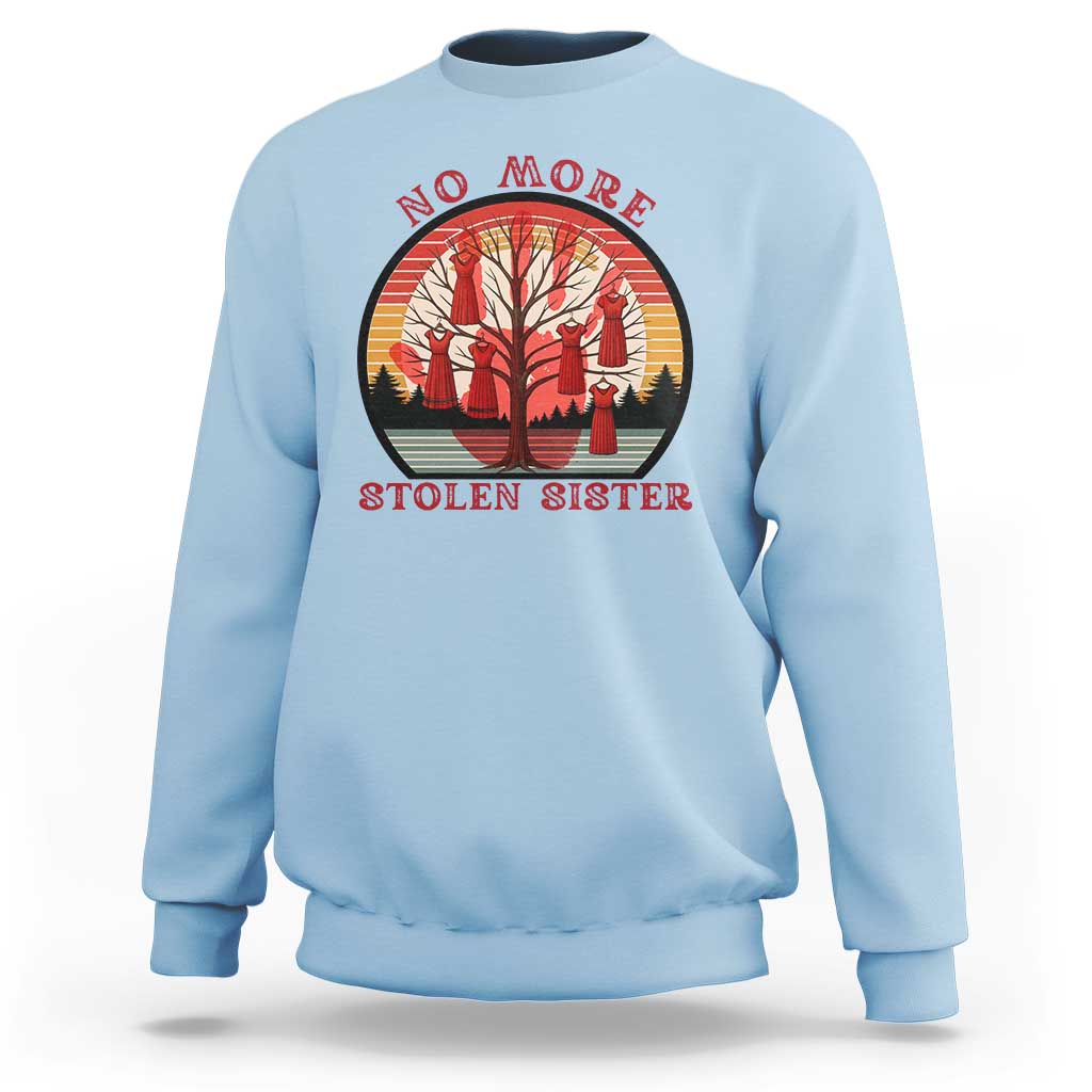 No More Stolen Sister Sweatshirt Red Hand MMIW Awareness America Native - Wonder Print Shop