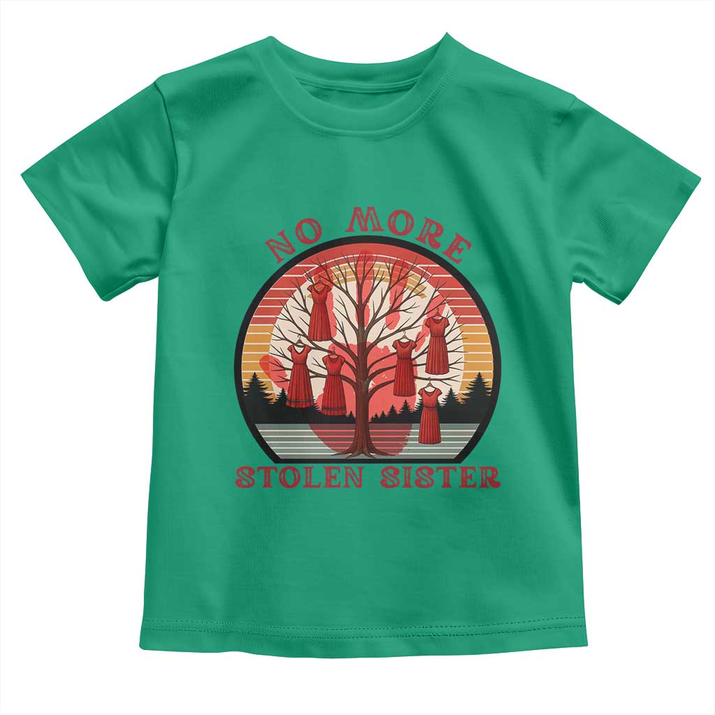 No More Stolen Sister Toddler T Shirt Red Hand MMIW Awareness America Native - Wonder Print Shop