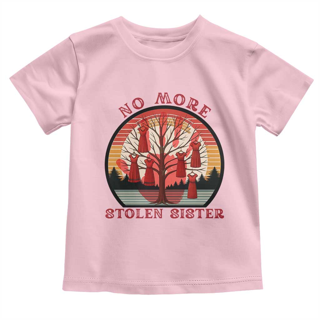 No More Stolen Sister Toddler T Shirt Red Hand MMIW Awareness America Native - Wonder Print Shop