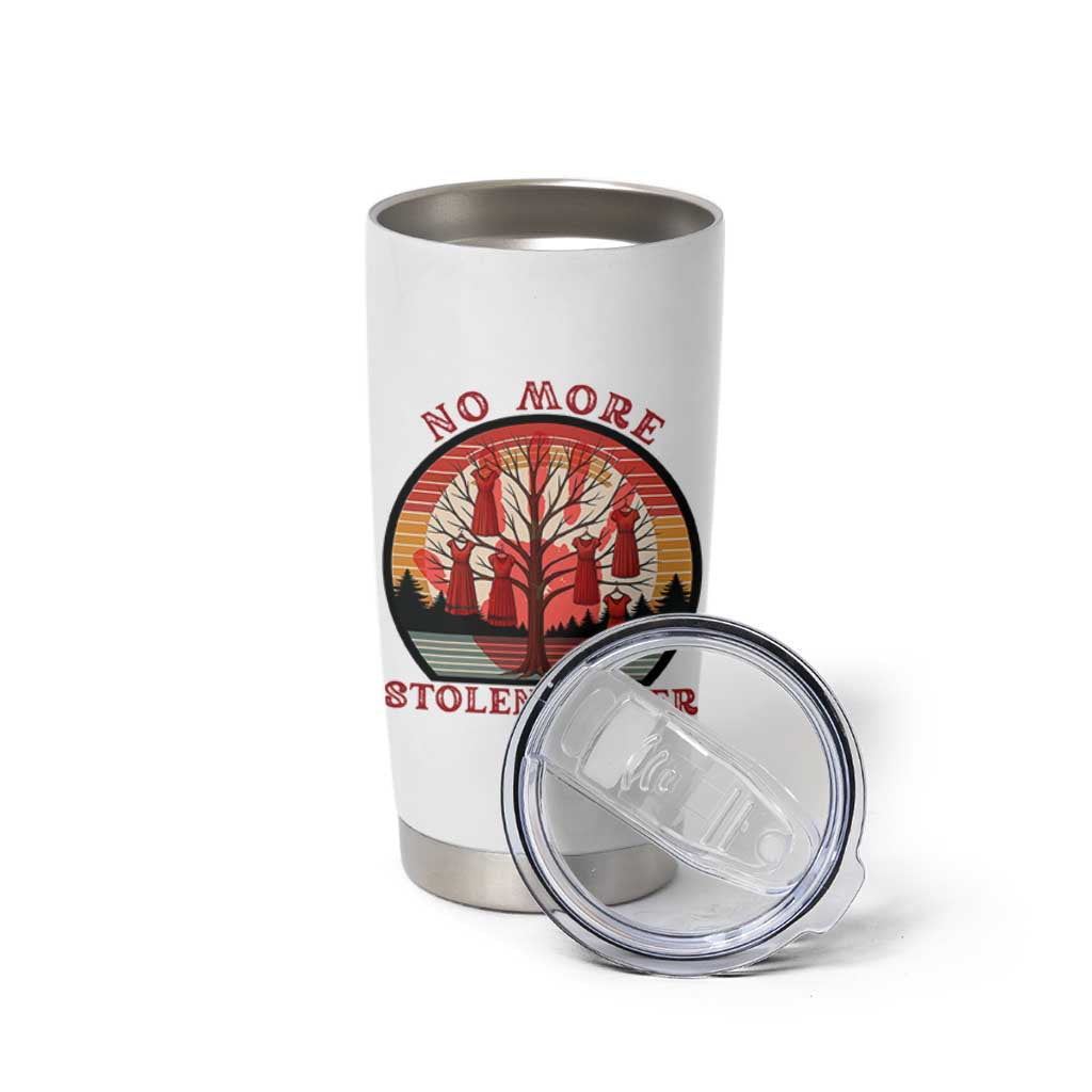 No More Stolen Sister Tumbler Cup Red Hand MMIW Awareness America Native