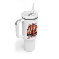 No More Stolen Sister Tumbler With Handle Red Hand MMIW Awareness America Native