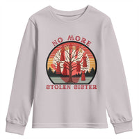 No More Stolen Sister Youth Sweatshirt Red Hand MMIW Awareness America Native - Wonder Print Shop