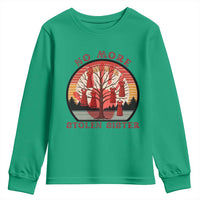 No More Stolen Sister Youth Sweatshirt Red Hand MMIW Awareness America Native - Wonder Print Shop
