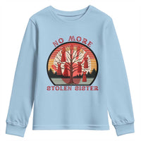 No More Stolen Sister Youth Sweatshirt Red Hand MMIW Awareness America Native - Wonder Print Shop