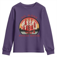 No More Stolen Sister Youth Sweatshirt Red Hand MMIW Awareness America Native - Wonder Print Shop