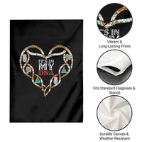 Native American Indian Garden Flag It Is In My DNA - Wonder Print Shop