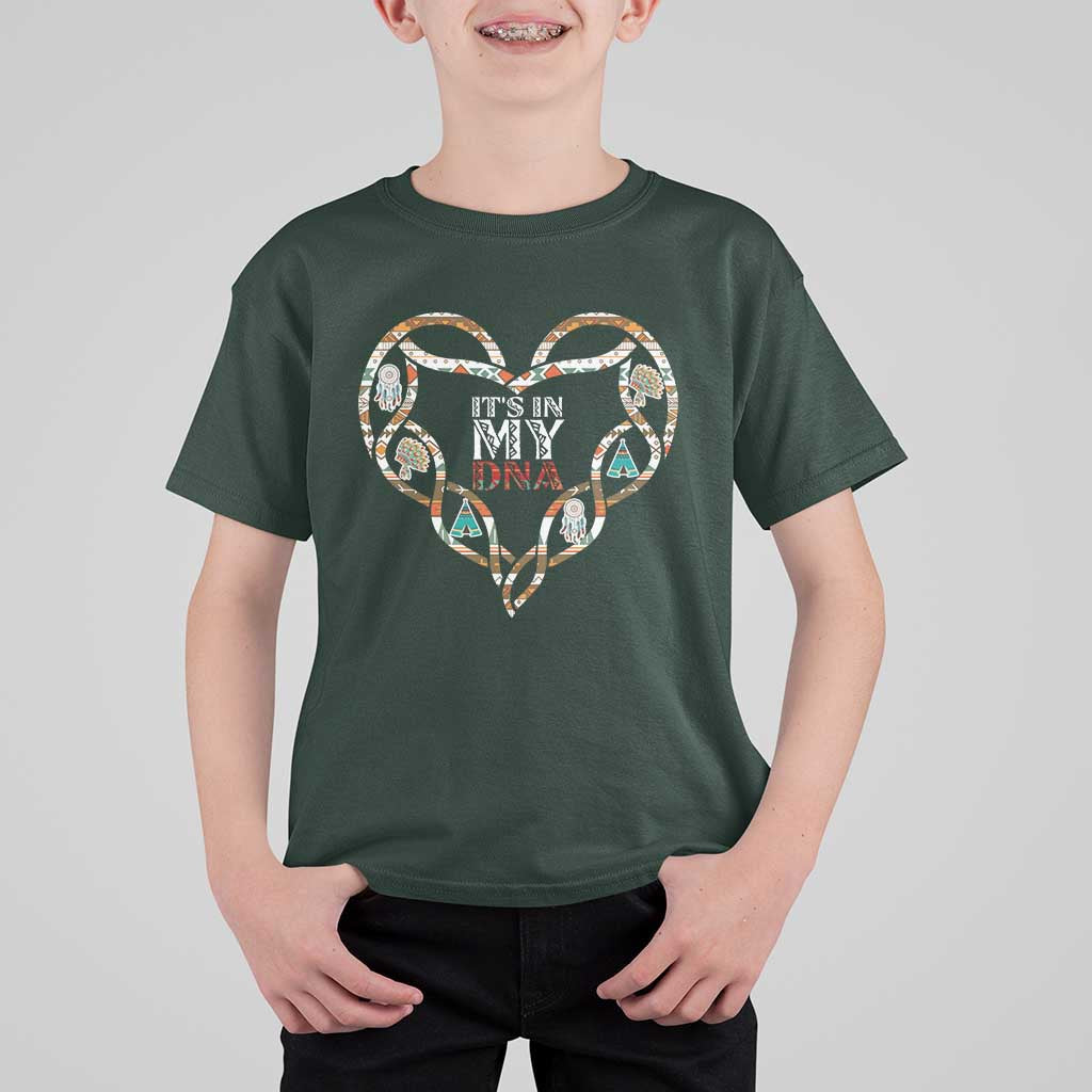 Native American Indian T Shirt For Kid It Is In My DNA - Wonder Print Shop