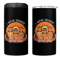 Native American Child 4 in 1 Can Cooler Tumbler I Wear Orange For Every Native Child