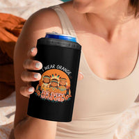 Native American Child 4 in 1 Can Cooler Tumbler I Wear Orange For Every Native Child