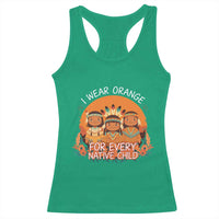 Native American Child Racerback Tank Top I Wear Orange For Every Native Child - Wonder Print Shop