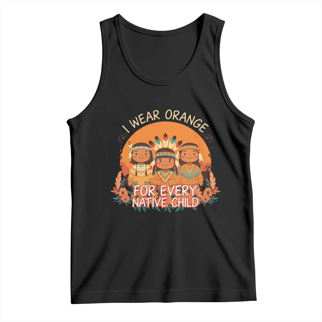 Native American Child Tank Top I Wear Orange For Every Native Child - Wonder Print Shop