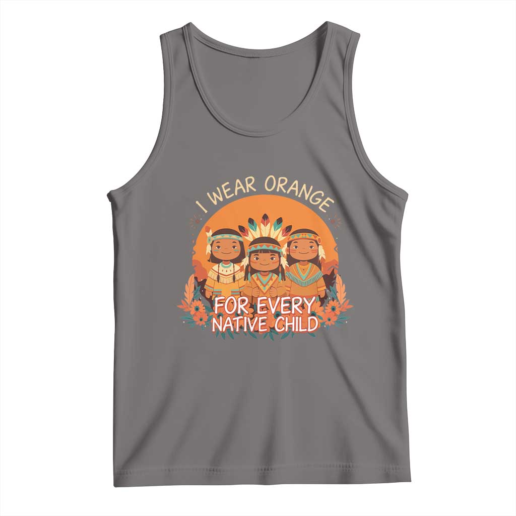 Native American Child Tank Top I Wear Orange For Every Native Child - Wonder Print Shop