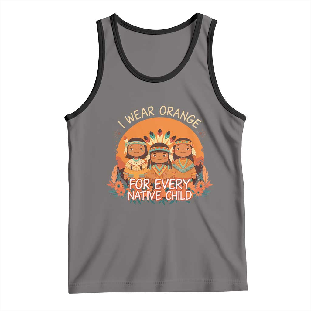 Native American Child Tank Top I Wear Orange For Every Native Child - Wonder Print Shop