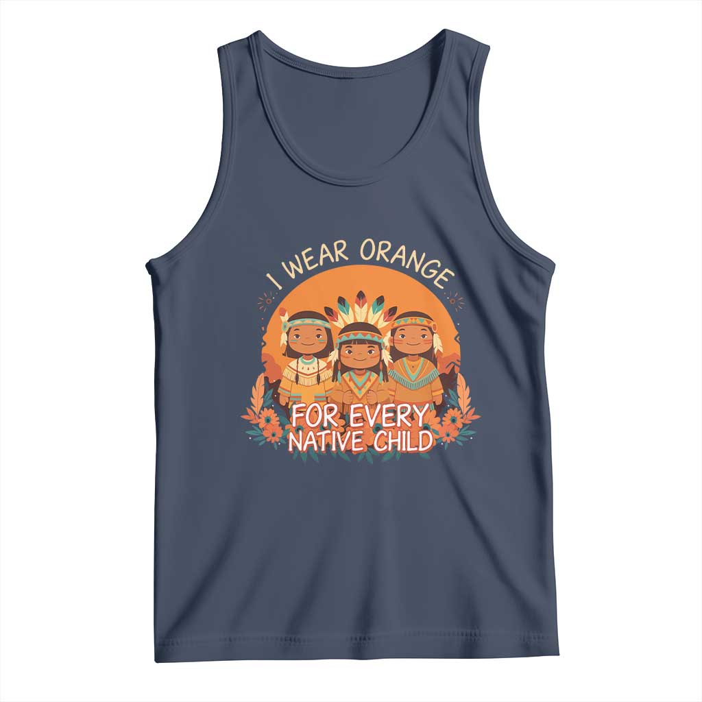 Native American Child Tank Top I Wear Orange For Every Native Child - Wonder Print Shop