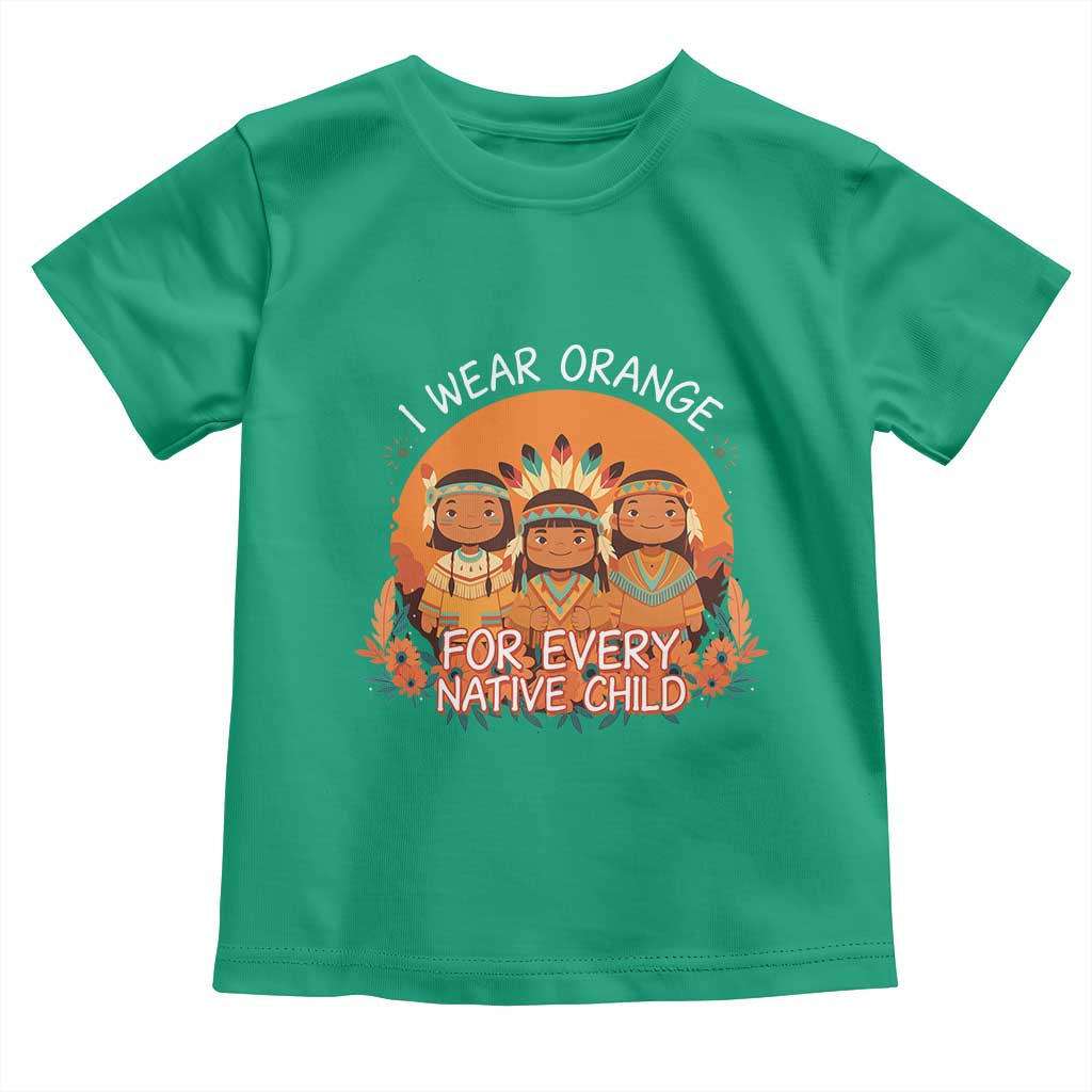 Native American Child Toddler T Shirt I Wear Orange For Every Native Child - Wonder Print Shop