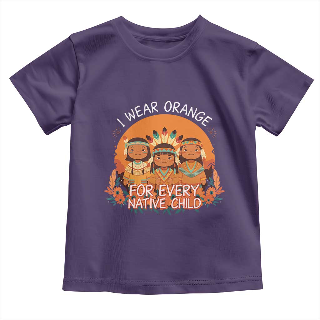 Native American Child Toddler T Shirt I Wear Orange For Every Native Child - Wonder Print Shop