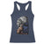 Indian Chief Native American USA Flag Racerback Tank Top - Wonder Print Shop