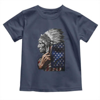 Indian Chief Native American USA Flag Toddler T Shirt - Wonder Print Shop