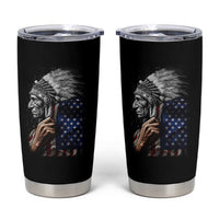 Indian Chief Native American USA Flag Tumbler Cup