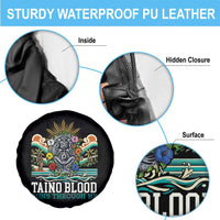 Indigenous Taino Warrior Puerto Rico Carribbean Culture Spare Tire Cover Taino Blood Runs Through Me - Wonder Print Shop
