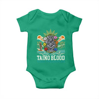 Indigenous Taino Warrior Puerto Rico Carribbean Culture Baby Onesie Taino Blood Runs Through Me - Wonder Print Shop
