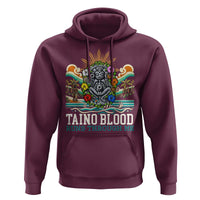 Indigenous Taino Warrior Puerto Rico Carribbean Culture Hoodie Taino Blood Runs Through Me - Wonder Print Shop