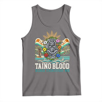 Indigenous Taino Warrior Puerto Rico Carribbean Culture Tank Top Taino Blood Runs Through Me - Wonder Print Shop