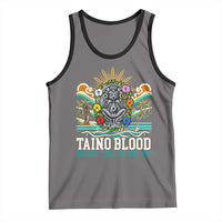 Indigenous Taino Warrior Puerto Rico Carribbean Culture Tank Top Taino Blood Runs Through Me - Wonder Print Shop