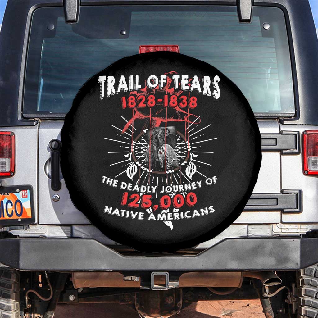 Native American Trail Of Tears Deadly Journey Spare Tire Cover - Wonder Print Shop