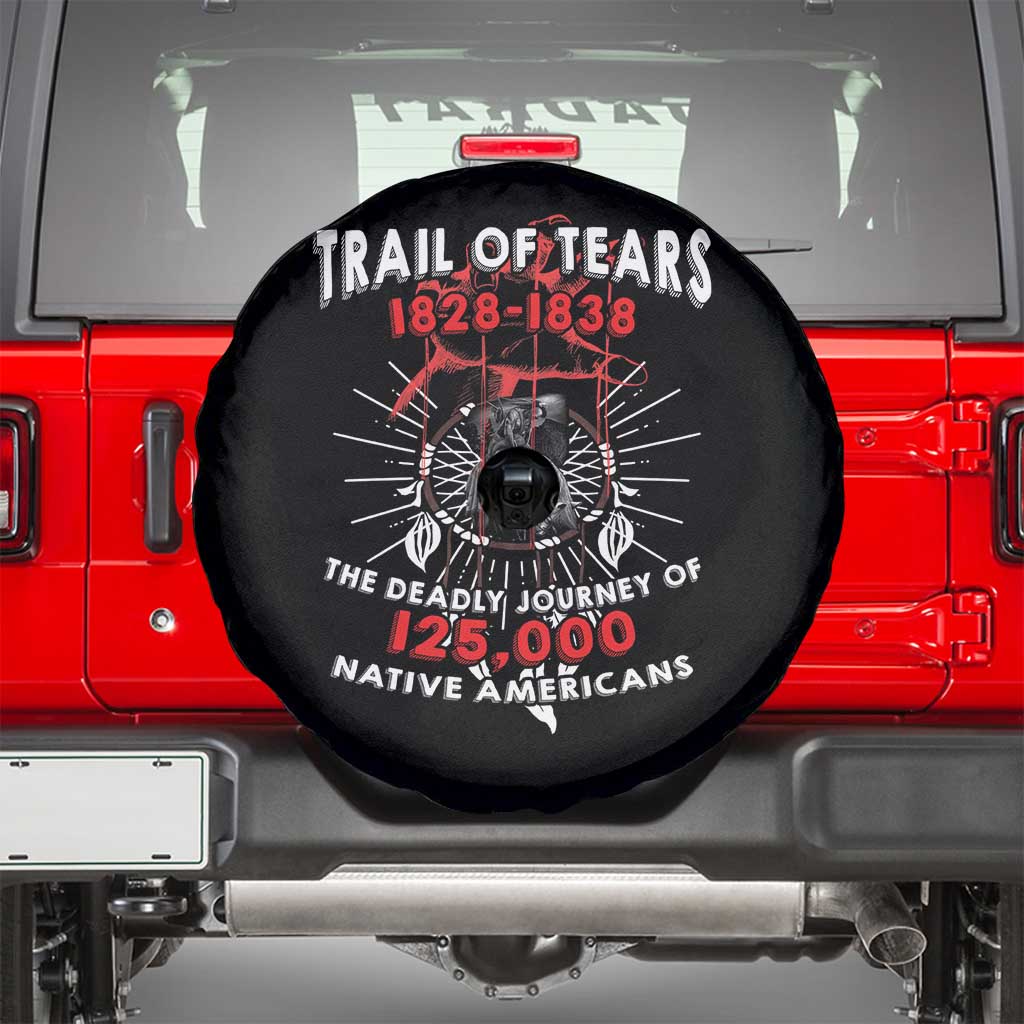 Native American Trail Of Tears Deadly Journey Spare Tire Cover - Wonder Print Shop