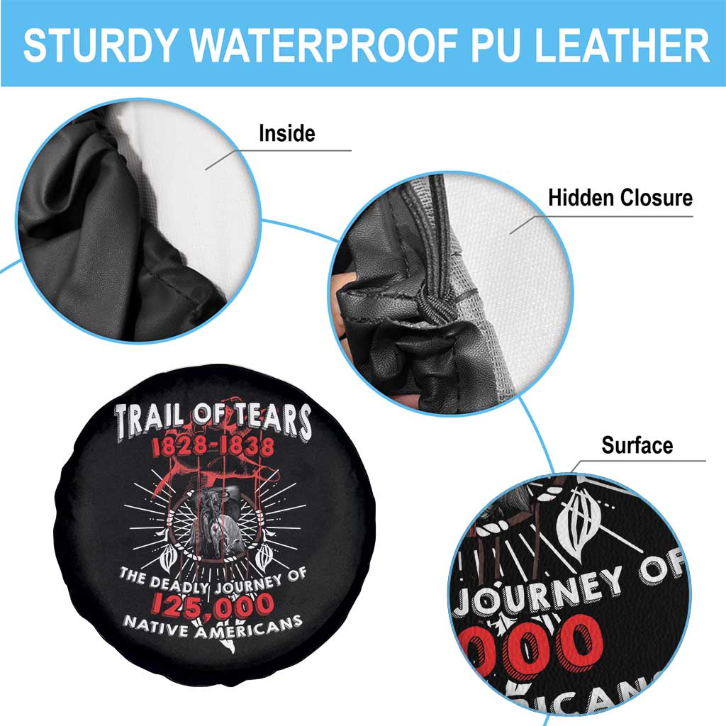 Native American Trail Of Tears Deadly Journey Spare Tire Cover - Wonder Print Shop