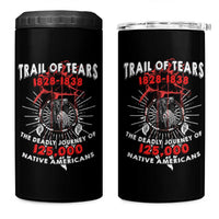 Native American Trail Of Tears Deadly Journey 4 in 1 Can Cooler Tumbler