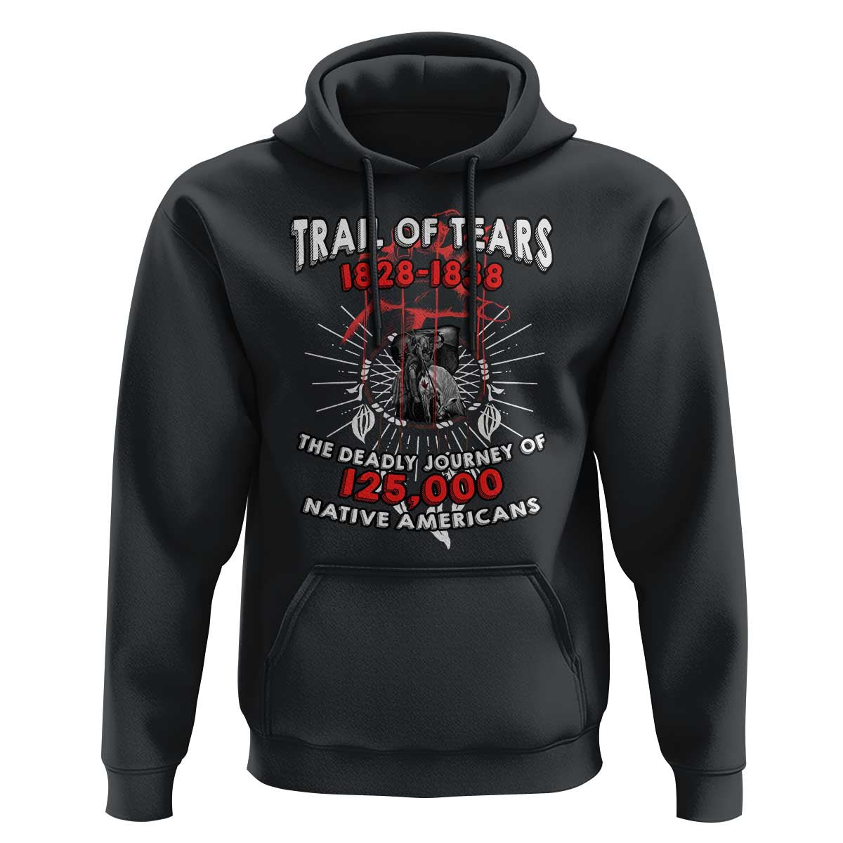 Native American Trail Of Tears Deadly Journey Hoodie - Wonder Print Shop