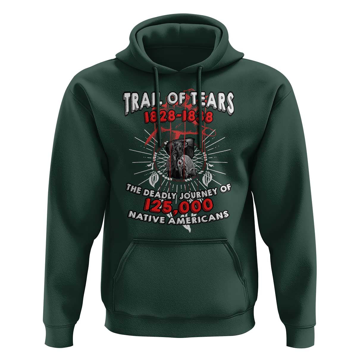 Native American Trail Of Tears Deadly Journey Hoodie - Wonder Print Shop