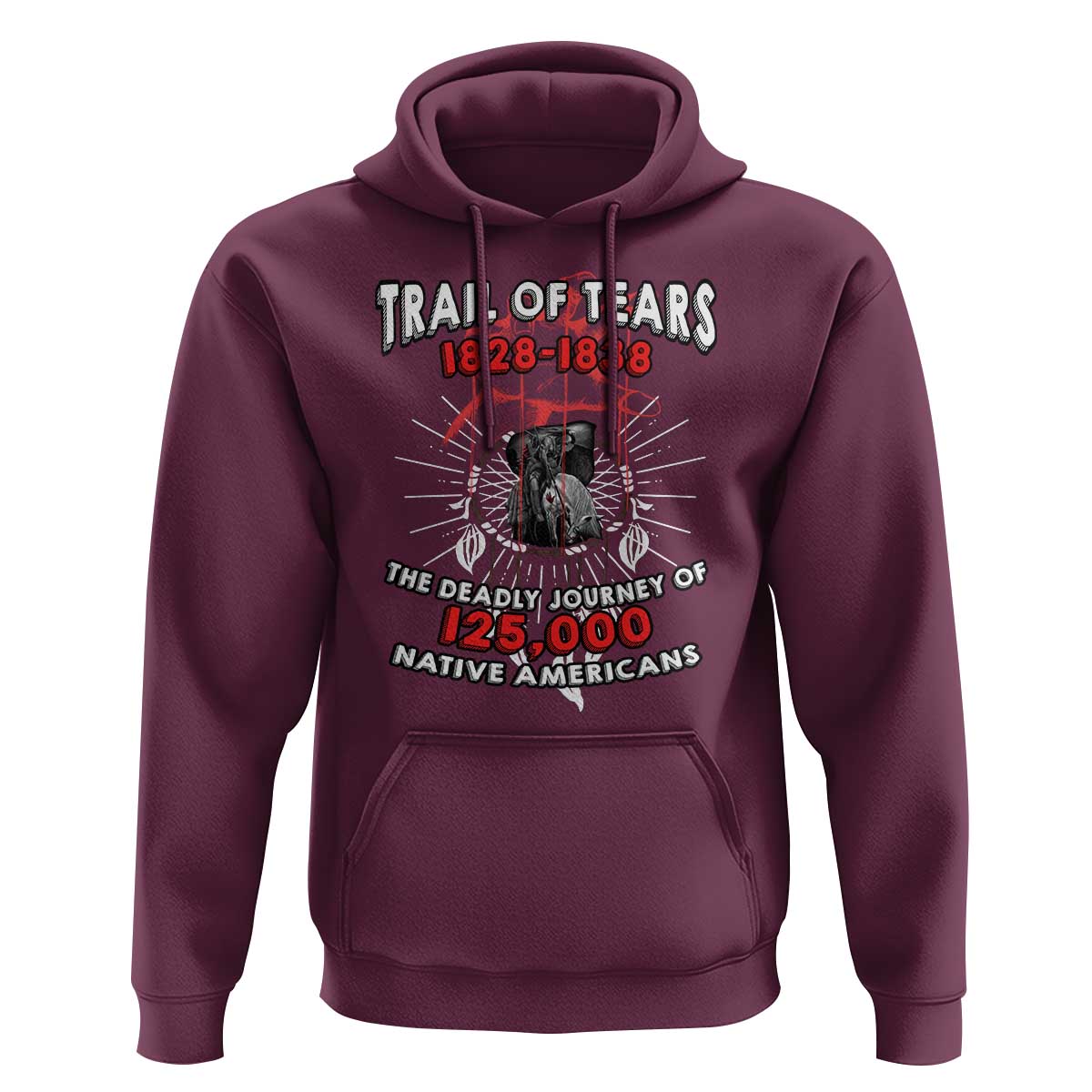 Native American Trail Of Tears Deadly Journey Hoodie - Wonder Print Shop