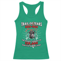 Native American Trail Of Tears Deadly Journey Racerback Tank Top - Wonder Print Shop