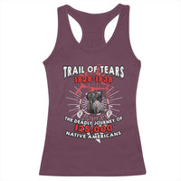 Native American Trail Of Tears Deadly Journey Racerback Tank Top - Wonder Print Shop