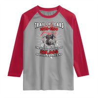 Native American Trail Of Tears Deadly Journey Raglan Shirt - Wonder Print Shop