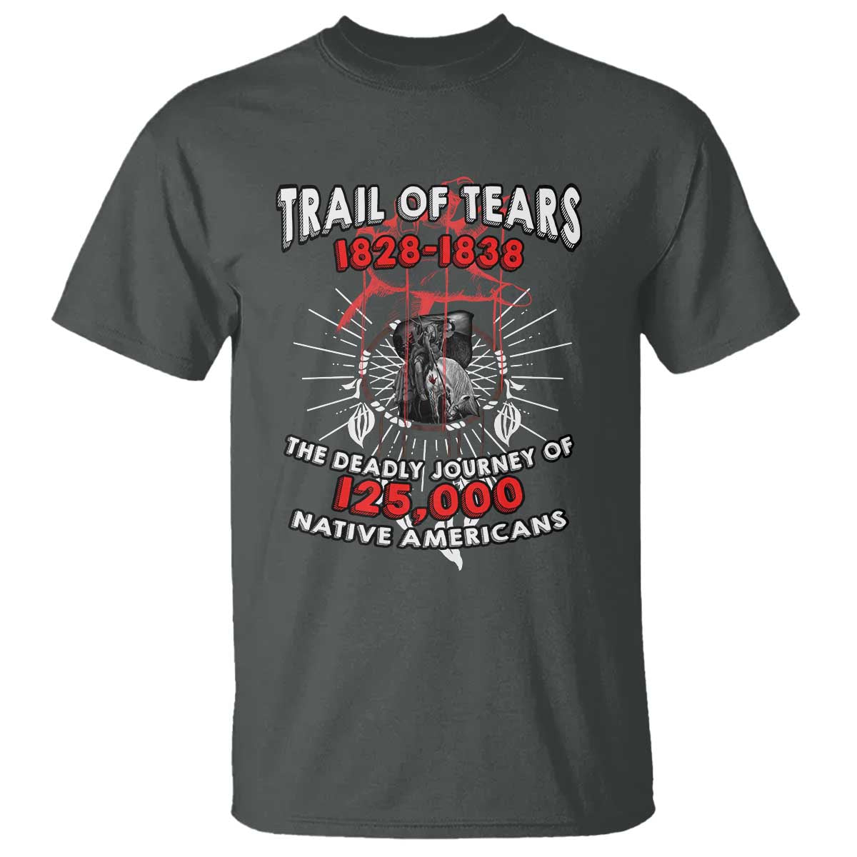 Native American Trail Of Tears Deadly Journey T Shirt - Wonder Print Shop